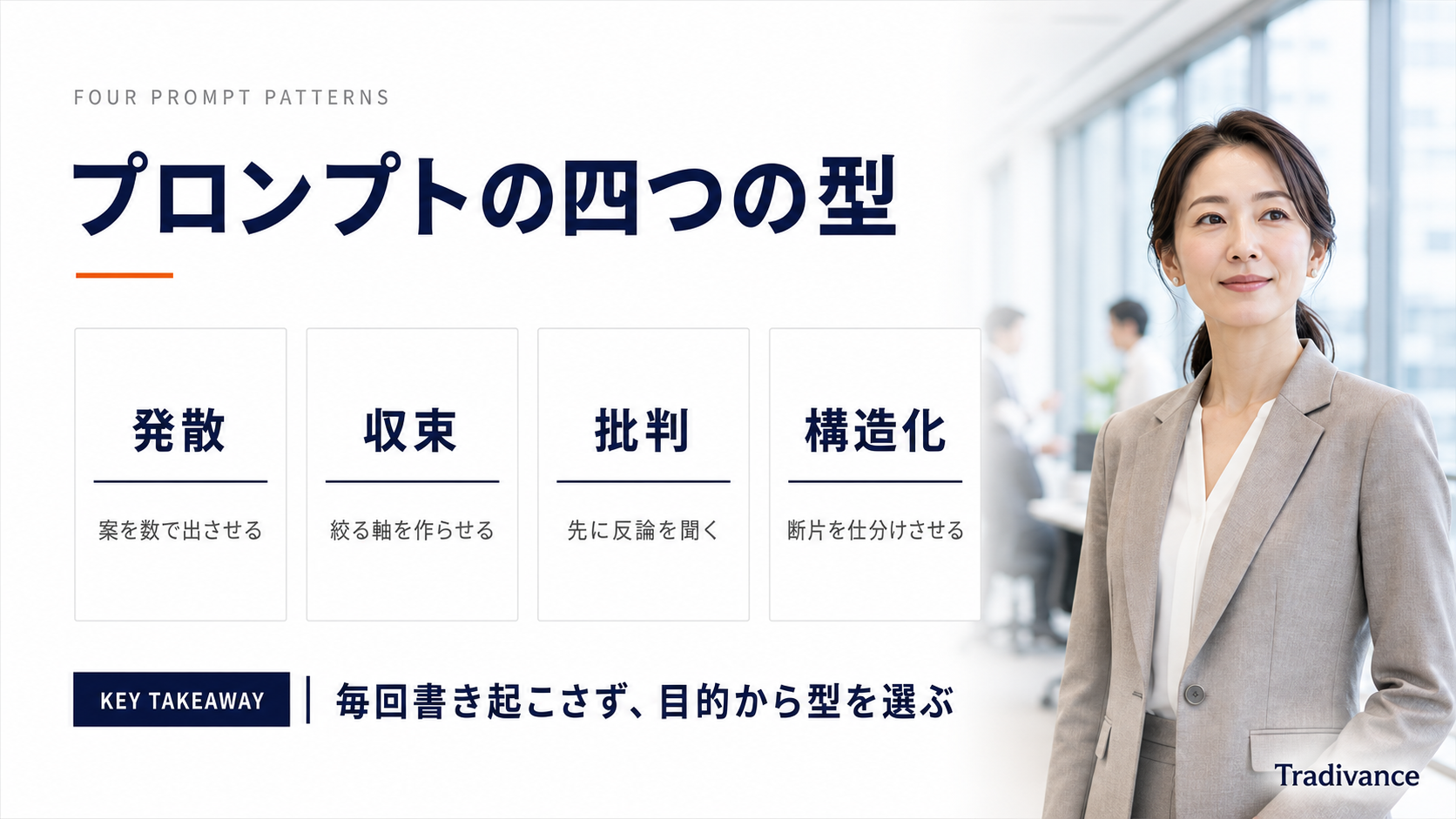 AI壁打ちのプロンプトの4つの型(発散・収束・批判・構造化)