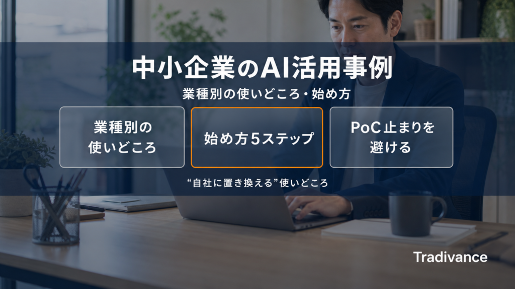 中小企業のAI活用事例｜業種別の使いどころ・始め方