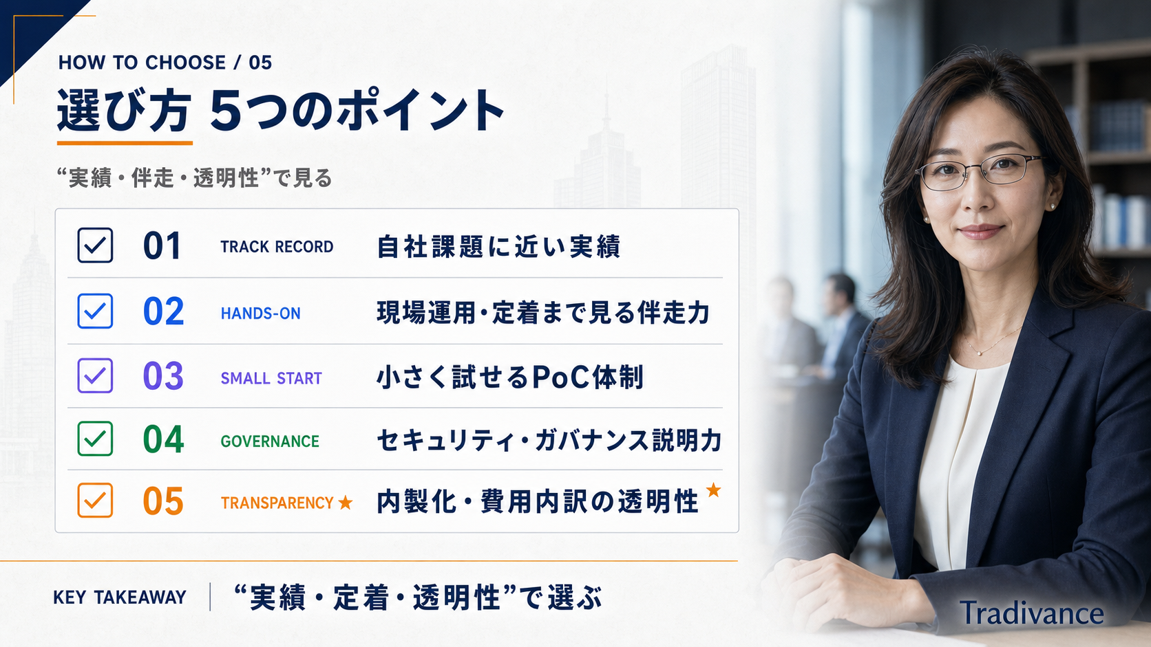 失敗しない生成AIコンサル会社の選び方【5つのポイント】